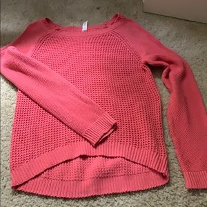pink sweater